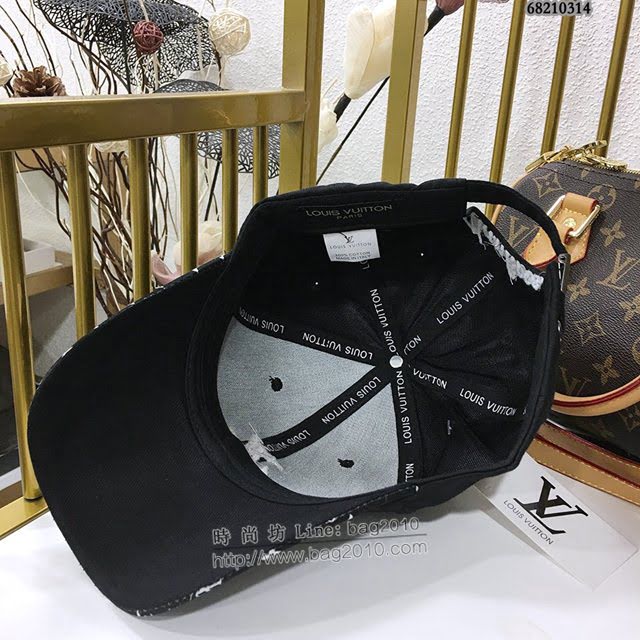 LV男女同款帽子 路易威登重工刺繡棒球帽鴨舌帽  mm1395